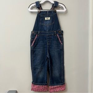 Oshkosh B’gosh overalls with flowers, size 5T
